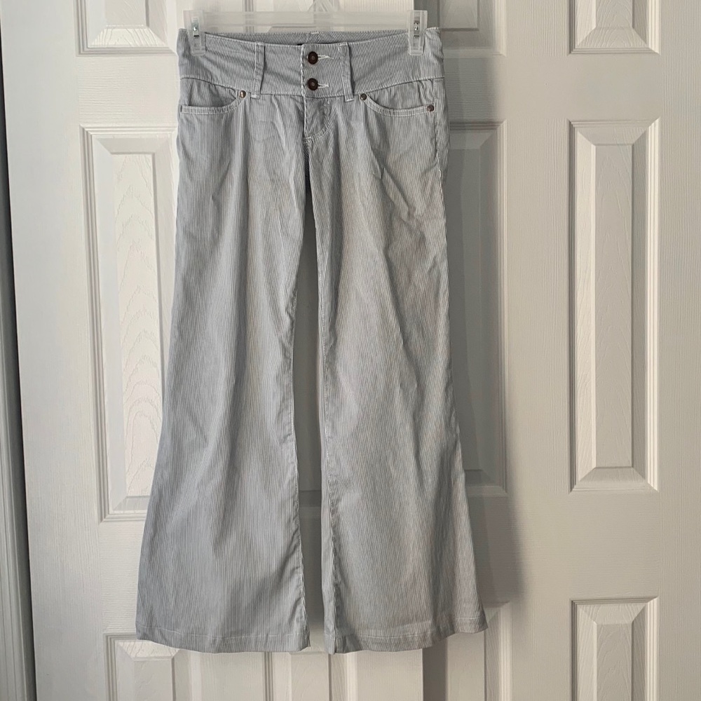 McKenna Los Angeles Blue White Striped Pants